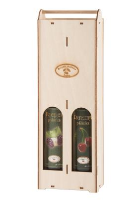 Dupla pálinkás fadoboz Dupla pálinkás fadoboz