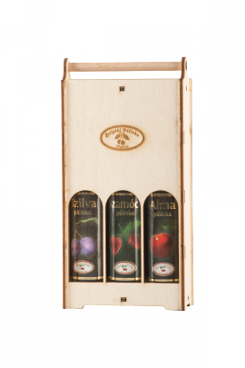 Mini pálinkás fadoboz 3 db-os Mini pálinkás fadoboz 3 db-os